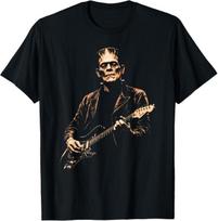 Frankenstein Playing Guitar Funny Halloween Frankenstein T-Shirt XXXL black