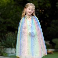 Ramidos bamblys kūdikis mergaitės Bling tiulio pelerinos kostiumas Kalėdų skara Cosplay apranga M white