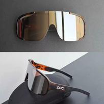 Poc's New Cycling Glasses, Mountain Road Bike Windproof Goggles, Myopia Bicycle Day and Night Universal Goggles white