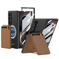 Magnetinis Nuimamas Kortelių Laikiklis Telefono Dėklas Su Stovu Galaxy Z Fold 8 Ultra 7 PC Kietas Apvalkalas Samsung Galaxy Z Fold8 Ultra black