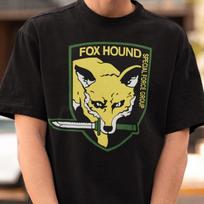 Fox Hound Metal Gear Solid Shirt, Gamer Gift, Gaming T-shirts, Video Game Tee 140 yellow
