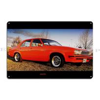 Guy Colsoul ralio sportas Mighty Manta 1984 Opel Manta 400 B REKLAMA Klasikinė transporto priemonė Metalinė dizaino sienos tapyba Skardinis ženklas Plakatas 40x30cm