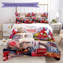 Christmas gift Halloween themed cola beverage Coca Cola provides comfortable bedding covers and pillowcases for home use (without core) K7 135x200cm