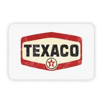 Vintage Texaco Logo Floor Door Bath Kitchen Mats Anti-Slip Outdoor Doormat Garage Entrance Rug Carpet Footpad 40x60cm white