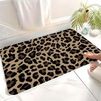 Leopardo rašto vonios kilimėlis Vaikų kambario Miegamojo apdaila Balkono neslystantis durų kilimėlis Svetainės Lovos šoninės zonos kilimai 60x90cm