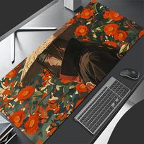 Mouse Pad Naruto Itachi Uchiha Large Gamer Pc Gaming Accessories Speed Keyboard Rubber Lock Edge Desk Mat Office Laptop Mousepad 800x400x2mm