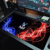 Crystal Palace FC Mouse Pad Large Gaming Table Cushion Non-slip Laptop Tablet Big Mousepad XXL Mat Mini PC Playmat With Lock edge_xia 30cmx60cm(11.8x23.6inch) blue