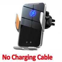 100W Belaidis Automobilinis Įkroviklis Magnetinis Automatinis Automobilinis Laikiklis Telefono Laikiklis iPhone 14 13 12 Samsung Infraraudonųjų spindulių Indukcija Greitas Įkrovimas gray