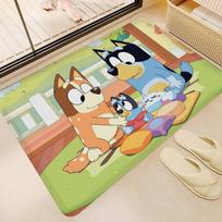 Vaikų animacija B-Bluey Virtuvės kilimėlis Vaikų kambario Miegamojo Dekoras Balkono Neslystantis Durų kilimėlis Svetainės Alfombra 40x60cm