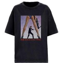 James Bond 007 T Shirt For Your Eyes Only new Official Mens Black Unisex T-Shirt XL gray