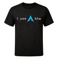 Arch Linux I Use BTW Meme T-Shirt S juoda