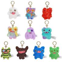 Fuggler Funny Ugly Monster Plush Toys Keychain Stuffed Peluche Fuggler Key Rings Funny Ugly Monster Soft Pendants Gifts Kid 12CM pink