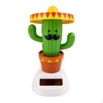 Ornament with Sombrero BobbleStyle Solar Bobblehead Dashboard Decoration for Vehicle Owners,
