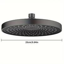 25cm Viršutinis purkštuvas Didelis vandens srautas Stiprintuvas Dušo galvutė Slėginė Viena galvutė Namų vonios kambarys Dušo galvutė pilka spalva