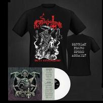 TERRÖRHAMMER – Hell.. / Under His.. LP (white) + T-SHIRT BUNDLE S black