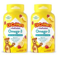 Lil Critters VitaFusion Omega 3 DHA EPA ALA Gummies 120 Tablets (2 pcs)