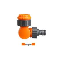 Plastic Anti-Kink Swivel Faucet Connector, 4-Point & 6-Point Female Thread, 180° Rotatable Nipple orange