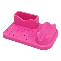 Nail Drill Machine Holder,24 Holes Plastic Nail Drill Bit Holder,Professional Nail Tools Organizer and Storage Box