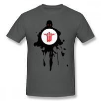 Wolfenstein T Shirt Wolfenstein TShirt 3xl Classic Tee Shirt Cotton Short Sleeves Graphic Mens Fun Tshirt 4XL black