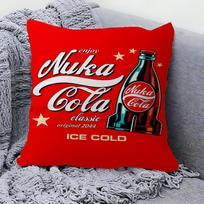Fallout 3 4 Game Office Cushion Pillowcase Car Cushion Cover45X45CM Lumbar Pillowcase Sofa Pillowcover 40x40 cm red