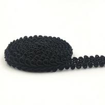 5 Metrai 8mm Apdaila Siuvinėjimo Nėriniai Auksiniai Sidabriniai Šimtakojo Pinti Nėrinių Kaspinas Namų Vakarėlio Dekoracija PASIDARYK PATS Drabužių Kreivės Siuvimo Nėriniai juoda