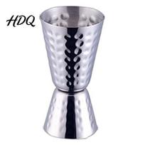 Hammered Metal Mixing Tin for Drinks Cocktail Shaker Cup/Measuring Cup Durable Food Grade Stainless Steel Leak Proof Cocktails Shaker Built-in B