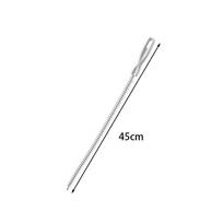 Flexible Toilet and Sink Clog Remover Brush white