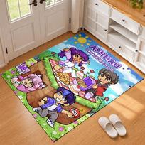 APHMAU Carpet Door Mat for Living Room or Bedroom Protective Mat Under Chair Office Decoration Christmas Gift Birthday Present 50cmx80cm