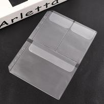 Flap A5 A6 Size Binder Filler Binder Pockets Notebook Binder Loose Leaf Bags Binder Zipper Folders A6-3-Slot