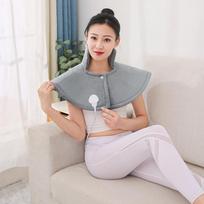 Electric Throw Heating Shawl Blanket for Neck Shoulders, Back Heat Pad for Pain Relief gray