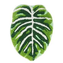 Leaf Shape Floor Rug Lovely Bath Mat Comfort Floor Mat Area Rug Enhances New Year Home Dercoration 1 black
