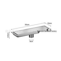 Golden Stainless Steel Anti-Odor Hidden Floor Drain for Bathrooms