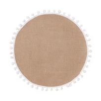 Jute Round Table Mats With Flower Design Reusable Rustic Environmentally Friendly For Dinner Parties Style33