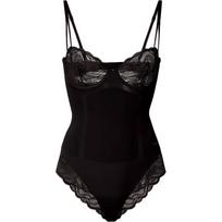 Calvin Klein Lace Trim Versatile Stretch Bodysuit Women bodysuits 000QF8002E-UB1 L black
