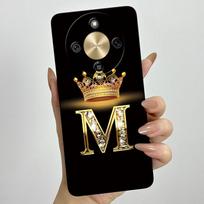 Dėklas Honor Magic 8 Lite Karūna Initial Letter Minkštas Skystas Silikonas Atsparus Smūgiams Dangtelis Coque For Honor Magic8 Lite 5G Case Funda Honor Magic8 Lite