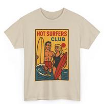 Retro Surfers Club T-Shirt: Vintage Beach Comic Graphic Tee L
