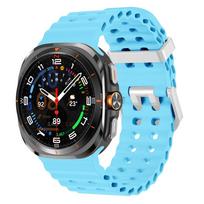 SILIKONINĖ Apyrankė BE TARPŲ Samsung Galaxy Watch Ultra LTE 47mm Laikrodžiui Kvėpuojanti Sportinė Juosta Samsung Watch 7 47mm Laikrodžiui Galaxy Watch 7 47mm blue