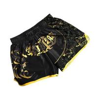 Unisex Muay Thai šortai Lediniu šilku marginti siuvinėjimai Elastinis juosmuo Boksas Kova Kikboksas Grappling Treniruotės Treniruotės Sporto šortai 3XL
