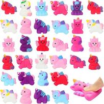 10/20Pcs Cute Unicorn Squishy Fidget Soft Stress Relief Toys For Kids Birthday Party Favors Christmas Gifts Pinata Filler 10pcs