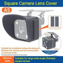 Silicone Dash Cam Rear Camera Protective Cover Multi Protection Sunshade Shield Waterproof Dustproof Rain Snow Resistant gray