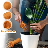 Soil Aerator Loosening Soil Tool For Planters And Vegetable Plots One Size gray