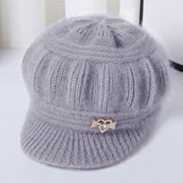 Beanies Ear Guard Double Layers Protection Caps Peaked Cap Pumpkin Beret Hat Women's Knitted Hat