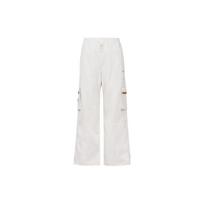 Nike Solid Color Side Pocket Loose Casual Pants Women Bottoms White FJ7729-030 XL white