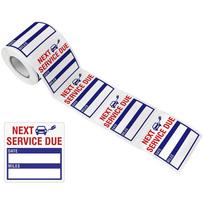 300 vnt. Alyvos keitimo lipdukai Priežiūros kito aptarnavimo termino lipdukai 2x2 colio white