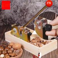 ZISIZ Adjustable Macadamia & Walnut Nutcracker black