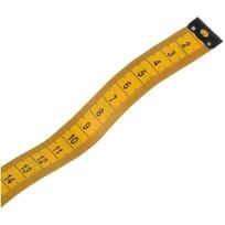 Eclet Durable Soft Sewing Tailor Tape Body Measuring Dress-Making Measure Ruler, 1.50 Meter, 150 Cm, Multicolour yellow