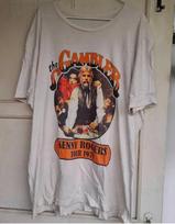 1970s Kenny Rogers The Gambler T Shirt WHite Cotton S-5XL 120 black