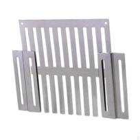 Stumdomas šoninės sienelės latako dangtis nuo užsikimšimo, lengvai montuojamas, atsparus dilimui, nerūdijančio plieno 16.7cmx12.5cmx0.5cm gray