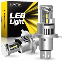 AUXITO H4 Hi/Lo LED Headlight for Cars, Compatible with New Standard Vehicle Inspection, High H4