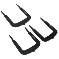 3pcs Golf Putt Alignment Goal Gate 50mm 55mm 60mm Aluminium Alloy Golf Putting Training Aid for Putt Alignment black